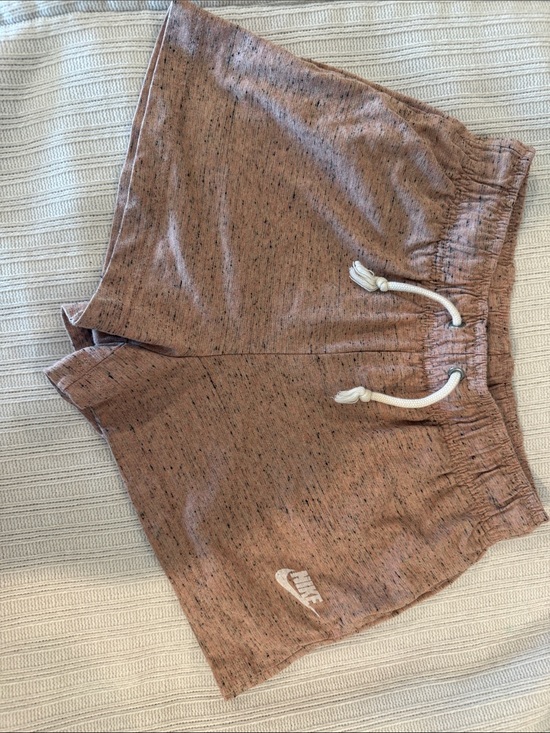 Nike Pants - Nike Brown Speckled Drawstring Athletic Shorts